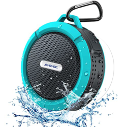 Altavoz Bluetooth Impermeable, SYOYOC Altavoz Bluetooth inalámbrico para Ducha con Sonido estéreo Fuerte, pequeño Altavoz portátil con Clip y Ventosa  en oferta