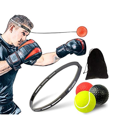 yinbaoer Pelota Boxeo Bola De Boxeo Boxeo Reflex de Pelota de Lucha Entrenamiento de Boxeo Boxeo Equipos Reflejo Cabeza de Bola de Reflejos de Boxeo