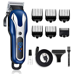 Juego de cortapelos para hombre, cortapelos para hombre, cortapelos inalámbricos, profesional, cortapelos para corte de pelo, cortapelos eléctricos, c en oferta