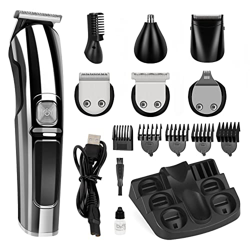 Cortapelos para hombre, con pantalla LED, inalámbrica, para niños, hombres, con hoja de cerámica con cargador, 7 peines precio