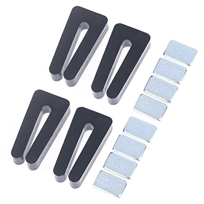 LEENKEA 4 juegos de kits de equilibrio de hojas de ventilador de techo, clips de equilibrio de ventilador de metal autoadhesivos para equilibrio de pe