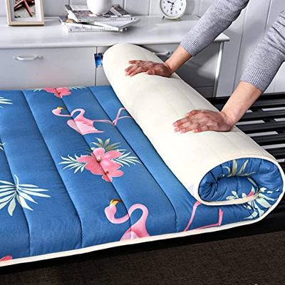 Colchón De Rollito Plegable, Colchón De Piso Japonés Futon Tatami Colchón De Dormir Almohadilla,C,100x200cm