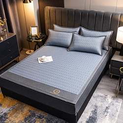 ZRE Cooler Mat/Colchón De Seda De Hielo/Juego De Cama De 3 Piezas De Jacquard Bordado Europeo/Colchoneta De Aire Acondicionado De Verano Colchoneta De precio