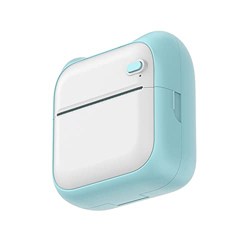 Wscoficey Impresora portátil de Bolsillo Impresora térmica inalámbrica BT Operación Simple Soporte Foto Notas Errores Impresión de Notas de Texto Azul precio