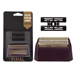 Lámina de repuesto profesional 5 Star Series Finale para afeitadora y barra de corte (#7031-100) Compatible con Wahl Shaver Foil 8164/8061-100 (rojo) características