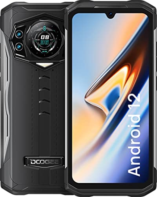 DOOGEE S98 [2022] Teléfono Movil Android 12, 8GB + 256GB, Movil Resistente Agua y Golpes 4G, Helio G96, Cámara Triple 64MP+Visión Nocturna, 6000mAh Ba
