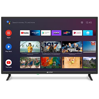 Grunkel - Televisor de 81 centímetros con Google Chromecast. con Pantalla de Panel HD Ready, Wi-Fi y Smart TV. De bajo Consumo y con Sistema de Auto-A