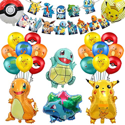 Globos Decoracion Niños Cumpleaños,globos de Pika-chu, globos de papel de helio,Niño Niña Cumpleaños Fiesta Globos de Papel de Aluminio,Helium Foil Gl características