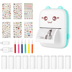 IWILCS Mini Impresora Térmica, Impresora Térmica Portatil, Impresora Fotográfica Portátil Bluetooth con Pegatina/Papel de Impresora Térmica/Bolígrafo  en oferta