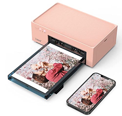 Impresora Fotos Movil, Liene Impresora Fotográfica Portátil WiFi con 20 Papeles 10x15cm, Impresión Fotos de Calidad Instantánea para Smartphone/PC, 30