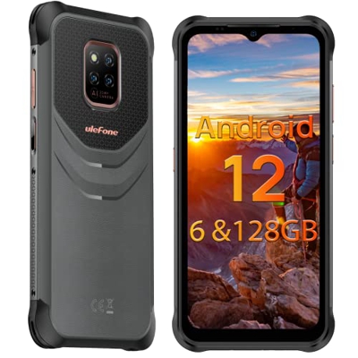 Ulefone Power Armor 14 Pro Móvil Resistente - Android 12 Móvil Resistente, 6 GB de RAM y 128 GB de ROM, procesador Octa-Core, Pantalla de 6,52 Pulgada