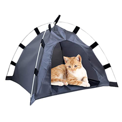 Yeeda Tienda de campaña para Gatos - Casa para Mascotas para Perros y Gatos Interior y Exterior,Tienda Tipi para Mascotas con Alfombrilla para Perros  en oferta