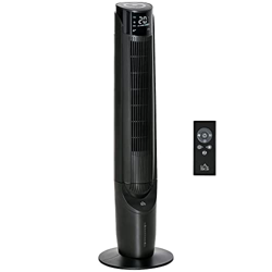 HOMCOM Enfriador de Aire 60W Silencioso con Mando a Distancia 3 Velocidades 4 Modos Oscilación 70° Pantalla LED Táctil y Temporizador 12h para Dormito precio