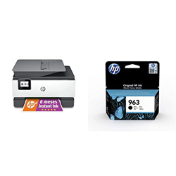 Impresora Multifunción HP OfficeJet Pro 9010e 6 Meses de impresión Instant Ink + 963 3JA26AE, Negro, Cartucho de Tinta Original características