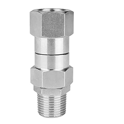 Fhdpeebu Limpiador giratorio de alta presión, 3/8 pulgadas NPT, grifos de rosca exterior, 4500 psi, para limpiador de alta presión (acero inoxidable) características