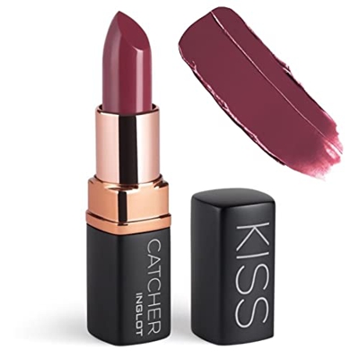 INGLOT COSMÉTICOS Pintalabios en barra cremos, Kiss Catcher, formula hidratante y vegana, 4gr, color: burdeos CHERRY POWER 911