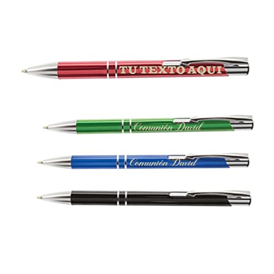 Lote 10 boligrafos PERSONALIZADOS con el texto que quieras. Boligrafos para comunion, boligrafos para eventos, Boligrafos publicidad.