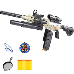 M416 Juguete AutomáTico Lanzadores De Espuma Juego De Juguete Recargable Para NiñOs Por 6-12 AñOs, Incluye 60 Dardos De Espuma/Balas Suaves Linterna G características