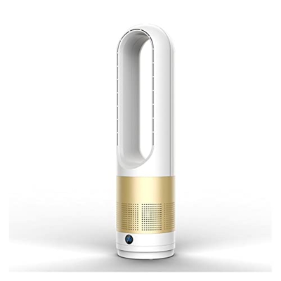 YEZIB Ventilador sin Buques Cofryer, Ventilador de Torre sin Hojas Ventilador frío y frío Control Remoto Tiempo de distribución Hogar Desktop Fan Sile