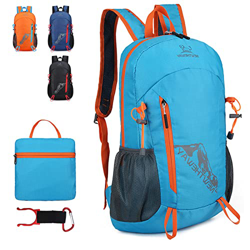 Lywencom Mochila de senderismo, 20L, ligera, plegable, impermeable, ultraligera, adecuada para acampar al aire libre, pícnic, Azul / Patchwork, (blue) precio
