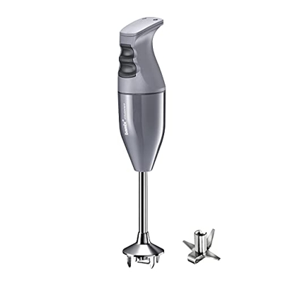 bamix Set de batidora de mano eléctrica EO140 CLASSIC con multicuchilla de acero inoxidable, 140 vatios, Regulable con 2 velocidades, Made in Switzerl