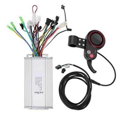 OAFQZ LH100 48V Controlador eléctrico de Bicicleta de montaña eléctrico de Scooter LCD Thumb Shifter 2 en 1 Scooter Controller para Scooter de Bicicle