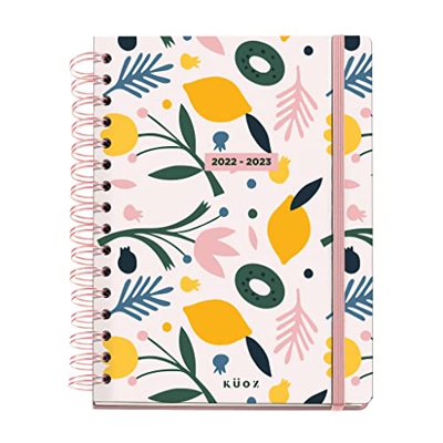 MIQUELRIUS - Agenda septiembre 2022 agosto 2023 - Semana Vista - Tamaño Plus 15,5 x 21,3 cm - Multilingüe: inglés, español, portugués, italiano, franc
