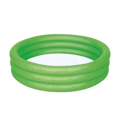 Piscina de remo de 114 cm de ancho y 25 cm de alto (verde) – Piscina inflable de 3 anillos – Piscina al aire libre – Piscina de jardín – Piscina de be
