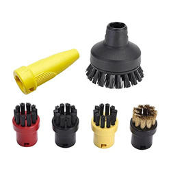 ZELDUO 6 unids cepillo redondo boquilla de alambre de latón cepillo conjunto boquilla limpiador vapor para vapor limpiador SC1 SC2 SC3 SC4 precio