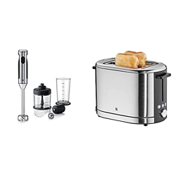 WMF Lineo Batidora de mano 4 en 1, 700 w,vaso medidor 1 Litro + Lono Tostadora, 900 W, 2 ranuras, 7 niveles de tueste, modo descongelar, luces led, ac características