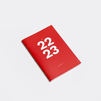 OD OCTÀGONDESIGN Sep22 to Aug23, Monthly Planner, Similar A5 Size, Red