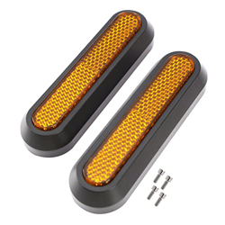 2PCS Cubierta de rueda trasera Reflector Protector Adhesivos de repuesto Compatible con Xiaomi M365 Essential 1S Pro 2 Scooter eléctrico - Recambios p en oferta