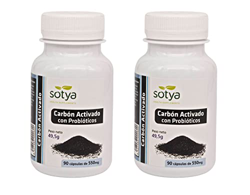 Sotya Pack Ahorro - Carbon Activado Con Probiotico 90 Comprimidos (Total 2 x 90 Comprimidos = 180 Comprimidos) en oferta