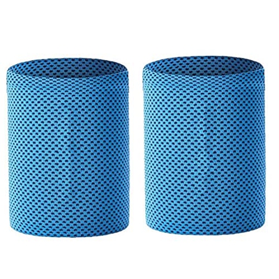 Ruluti Deportes Unisex Muñequera Banda de Sudor Banda para la muñeca Spandex de Baloncesto Badminton Correr Correr 9x9cm