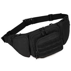 Táctica Cintura Pack portátil riñonera al Aire Libre Ejército Bolsa de Cintura Militar de frío para Ciclismo Camping Senderismo Caza Pesca (Negro#2) características