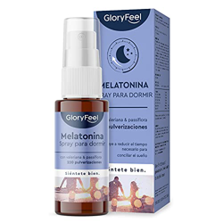 Melatonina Spray para dormir bien (rinde para 110 noches) - Con extracto de lavanda, valeriana, melisa, pasiflora, vitaminas B6 y B1 - Hormona natural en oferta