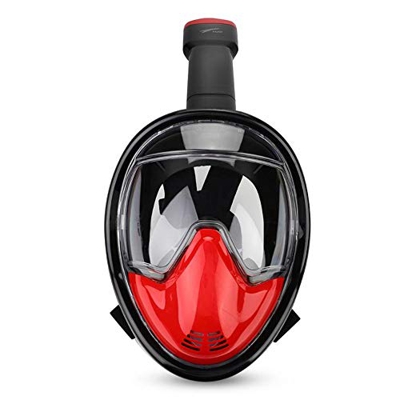 Desconocido Máscara de Buceo antivaho de Cara Completa Completamente Seca con/sin Montura para Gafas de esnórquel de natación subacuática/cámara Depor
