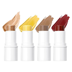 Umifica Juego de Palos de Maquillaje 4 en 1 | Cosméticos Faciales Multi Stick | Barra de Rubor en Crema para mejillas, Ojos, Labios, Barra de contorno características