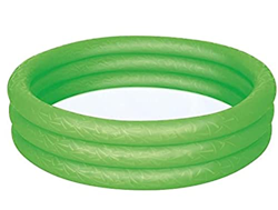 Piscina hinchable verde 3 anillos 25 cm de alto y 102 cm de ancho. Piscina interior y exterior para jardín adecuado para niños y adultos. en oferta