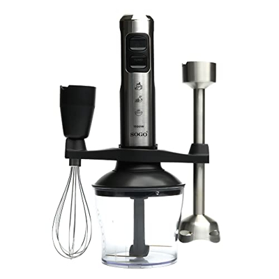 Sogo SS-14480 SET DE BATIDORA DE MANO DE ALTA POTENCIA Con Pie Extra Largo 1500W