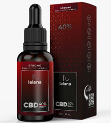 LALANA CBD Oil - STRONG Full spectrum Aceite CBD 40%, 30ml, 12000 mg CBD espectro completo, Fórmula mejorada - Base de Aceite MCT (coco) y piperina precio