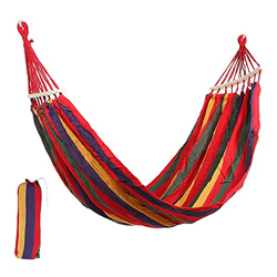 pwne Hamaca portátil para dormir, columpio de lona a rayas, para colgar en la cama, hamaca para jardín al aire libre, hogar, viajes, camping en oferta