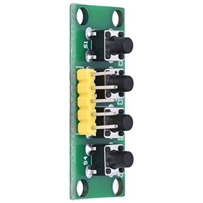 Changor Módulo de Teclado, Buena Disipación de Calor PCB de 1,6 Mm de Espesor Módulo de Teclado de 4 Teclas Tamaño Compacto Menos Interferencia con Or
