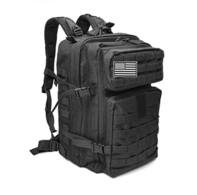JGR SELECT Mochila Táctica 45L Militar - Impermeable, Gran Capacidad, Deportiva – Para Crossfit, Gimnasio, Supervivencia, Senderismo, Montaña, Caza, V