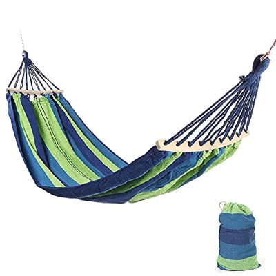 pwne Hamaca portátil para dormir, columpio de lona, para colgar, para exteriores, jardín, hogar, viajes, acampada