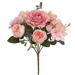Heall Ramo de Novia Peony Artificial Flores de la Boda Peony Peony Paquete para el hogar Sala de Estar Decoración Arreglo Luz Rosa en oferta