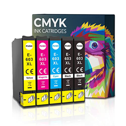 GiBe62 603XL Cartuchos de tinta compatibles para Epson Expression Home XP-2100 XP-2105, XP-3100, XP-3105, XP-3150, XP-4100, XP-4105, Epson Work Force  en oferta