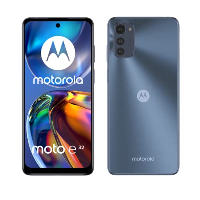 Motorola Moto e32 (Pantalla 6.5" 90 HzHD+, Sistema de Triple cámara de 16MP, procesador Octa-Core, batería 5000 mAh, 4/64GB, Dual SIM), Gris [Versión 