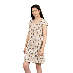 PimpamTex – Blusón de Verano Estampado para Mujer, Camisola de Manga Corta para Playa, Piscina y Casa, 100% Algodón Suave y Transpirable, Variedad de  precio