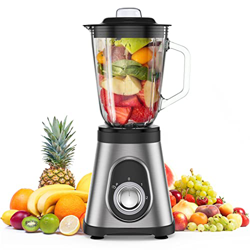 Licuadora, Licuadora Individual Multifunción, Batidora de Vaso,700W, 2 velocidades,1.5L, licuadora para Verduras y Frutas, Batidos, Jugos y Hielo en oferta